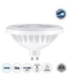 GLOBOSTAR® BEAMAR 60132 Σποτ GU10 AR111 LED 15W 1500lm 12° AC 220-240V IP20 Ψυχρό Λευκό 6000K Dimmable - Μ11 x Π11 x Υ6.6cm - 3 Χρόνια Εγγύηση